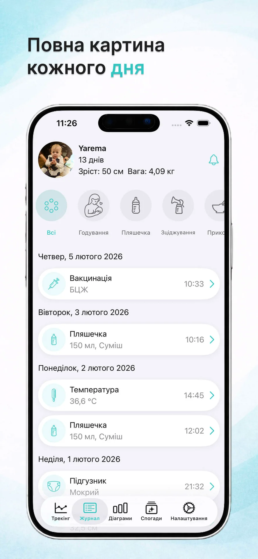 Malyatko: Щоденник малюка — знімок екрана 5