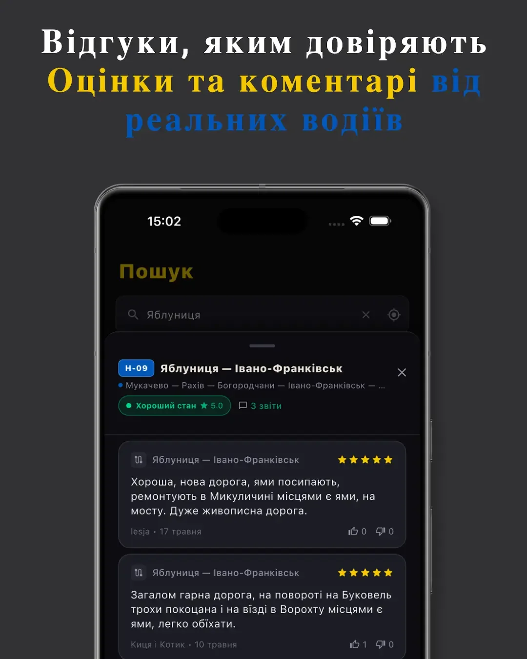 RoadWatch UA — знімок екрана 3