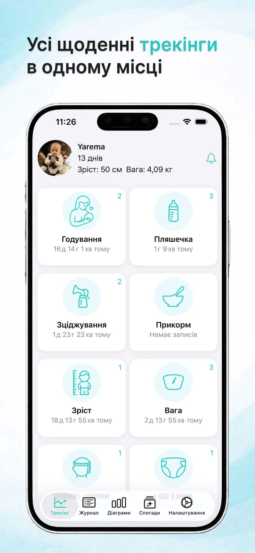 Malyatko: Щоденник малюка — знімок екрана 1