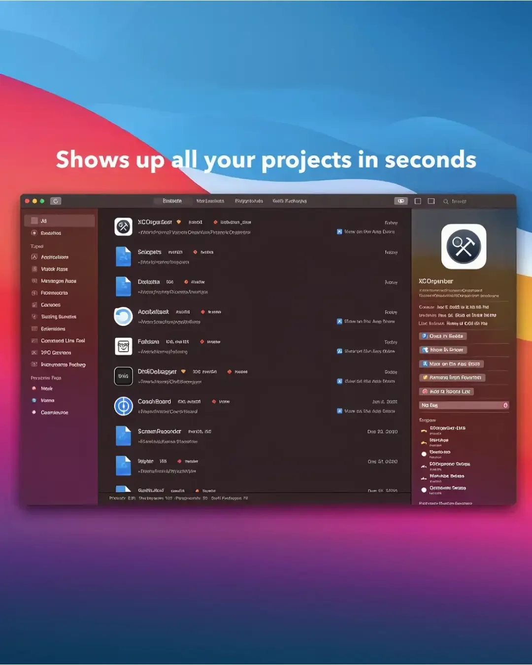 XCOrganizer — screenshot 2
