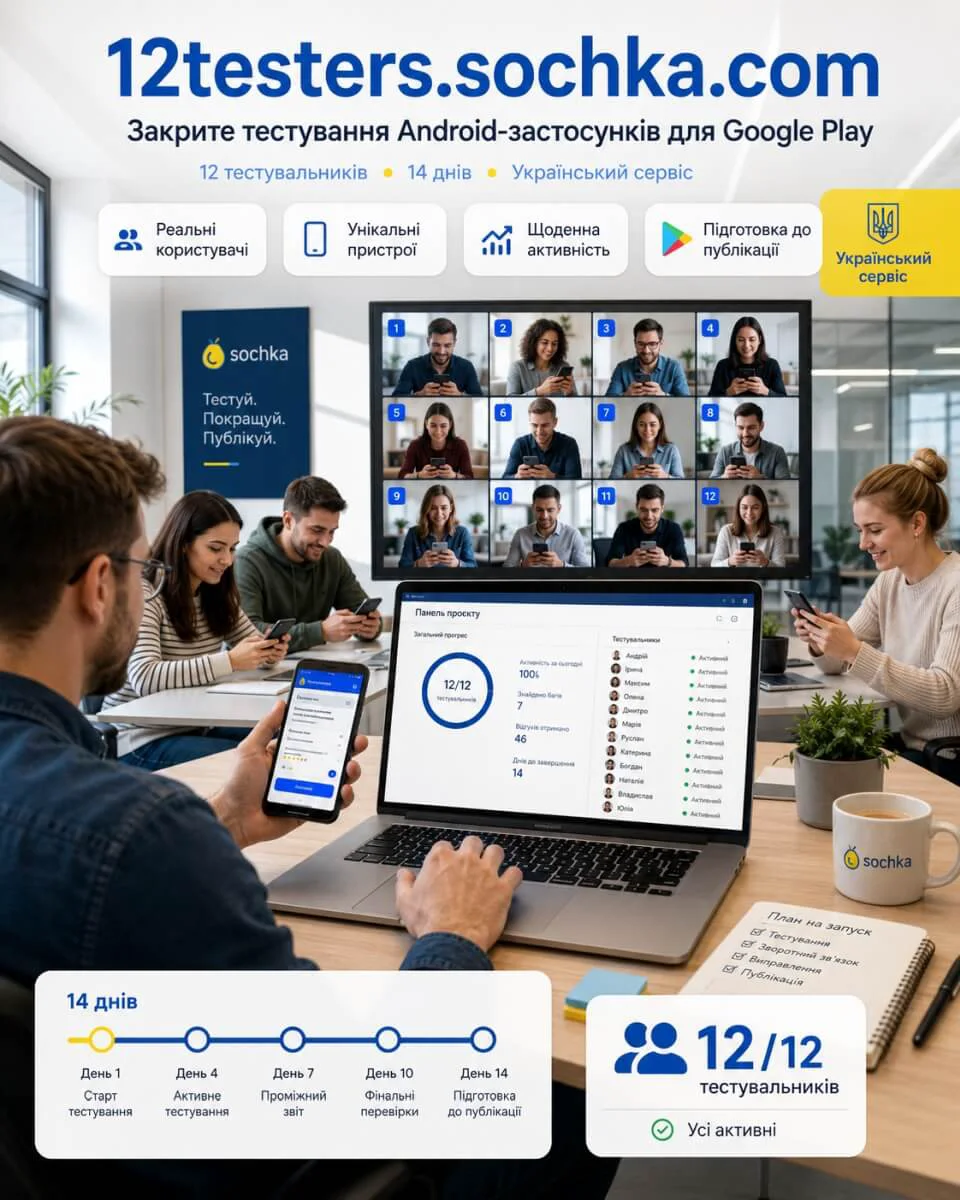 12testers — знімок екрана 3