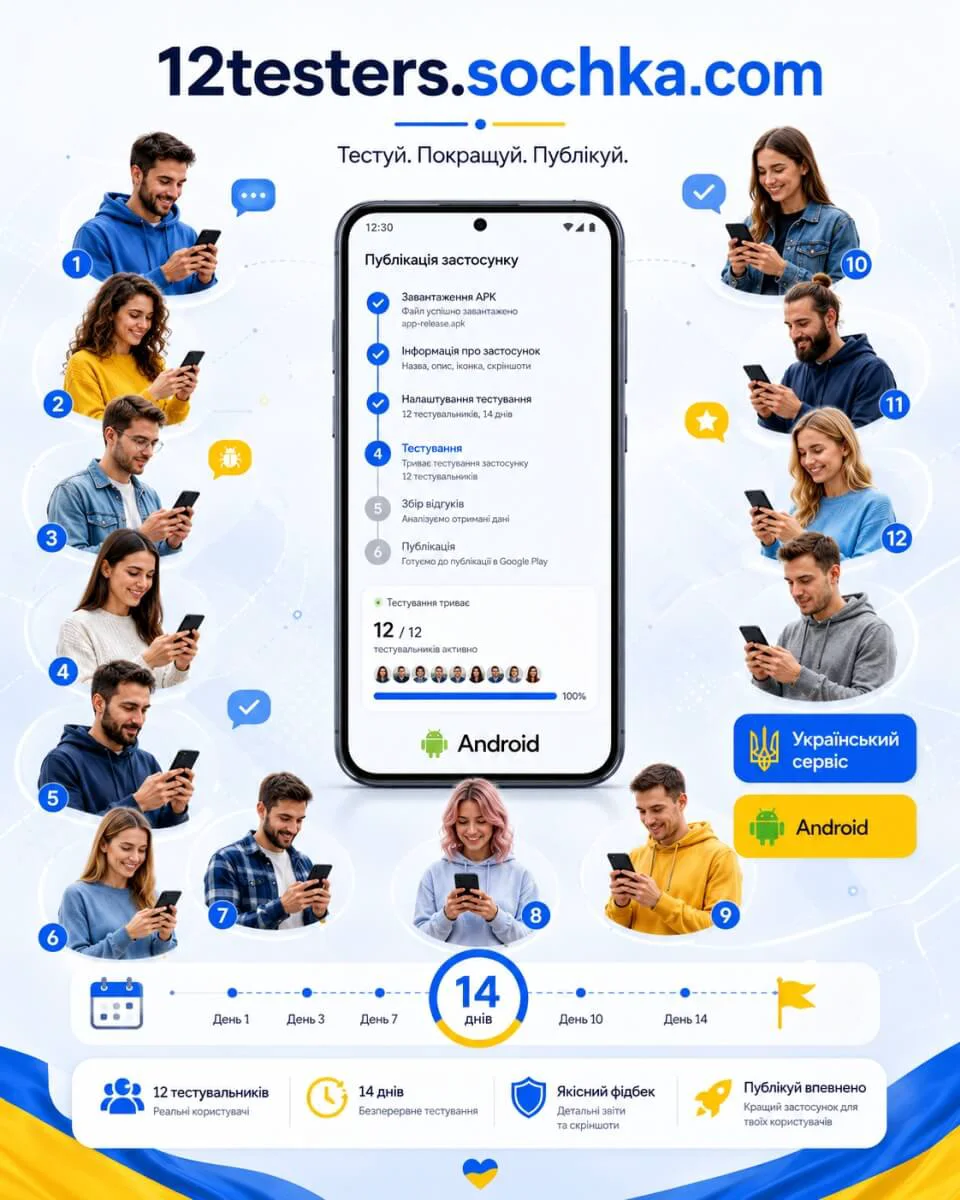 12testers — знімок екрана 1