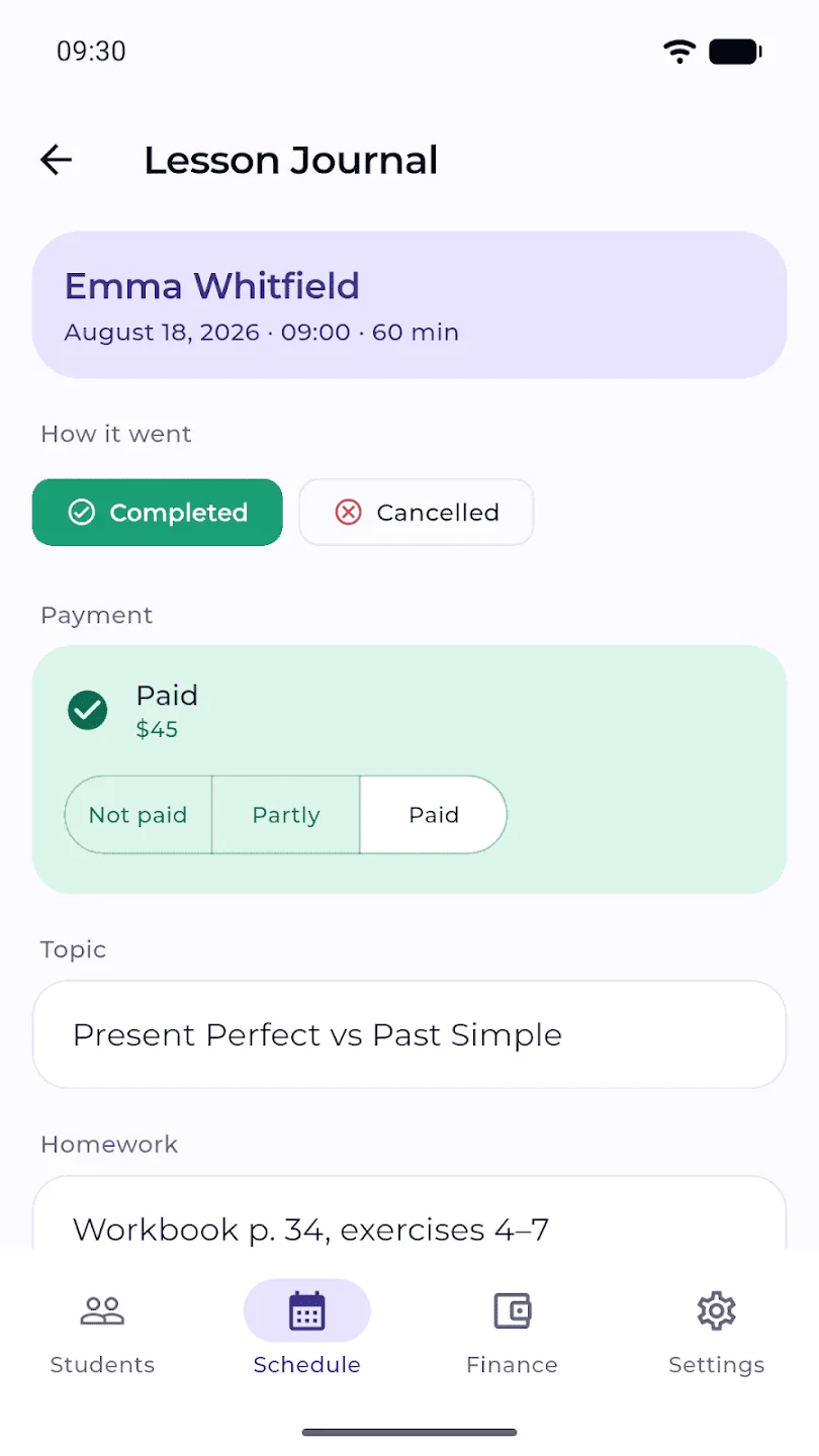 TutorFlow — screenshot 1