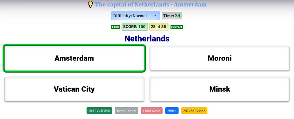 World Countries and Quizzes — screenshot 2
