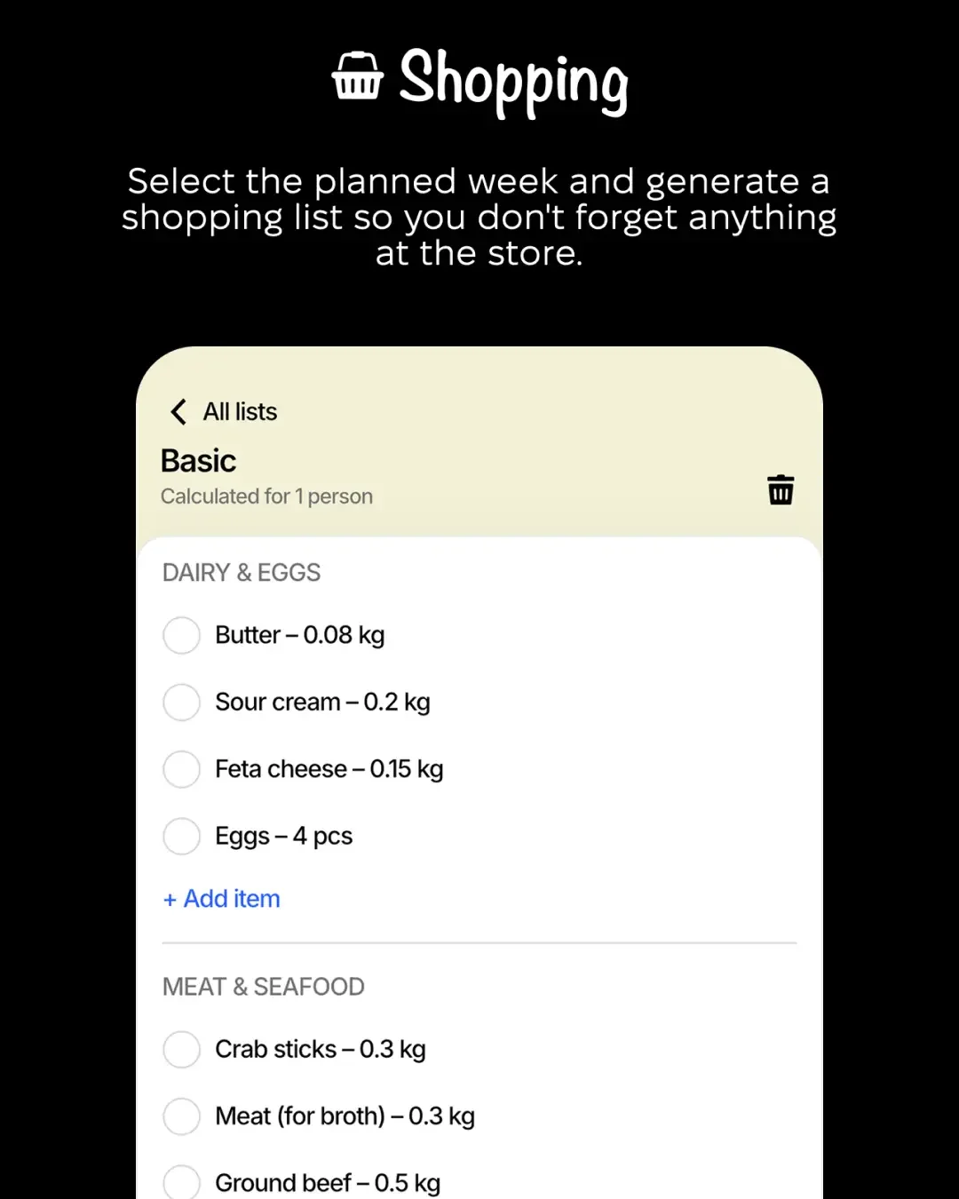 FoodsPlans — знімок екрана 4