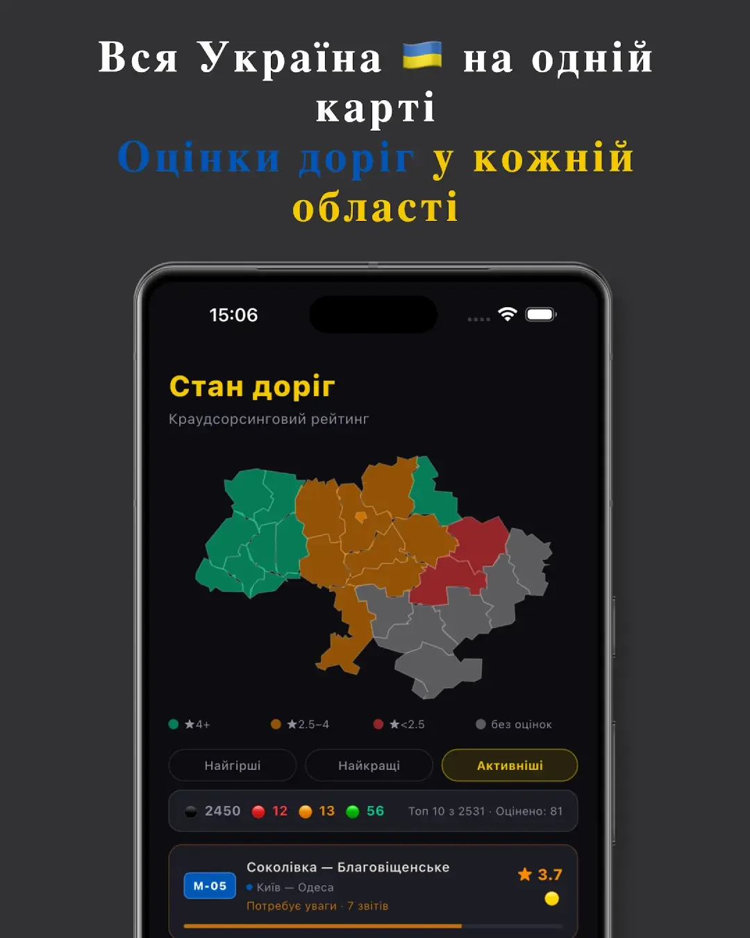 RoadWatch UA — знімок екрана 1