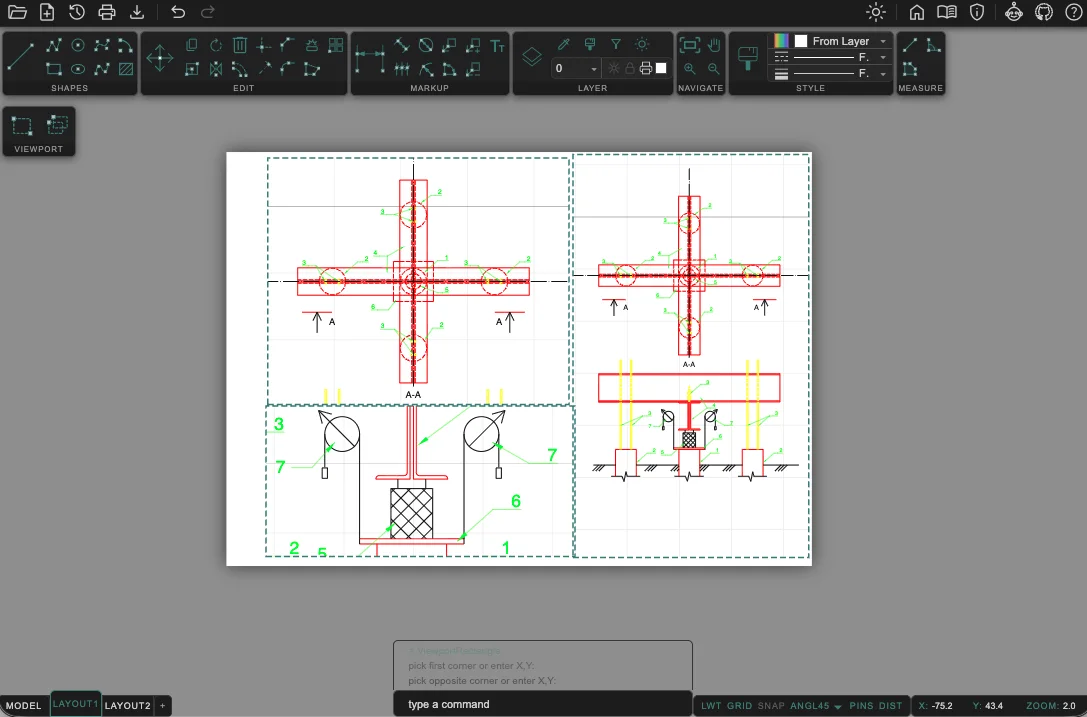 Online CAD Editor — знімок екрана 3