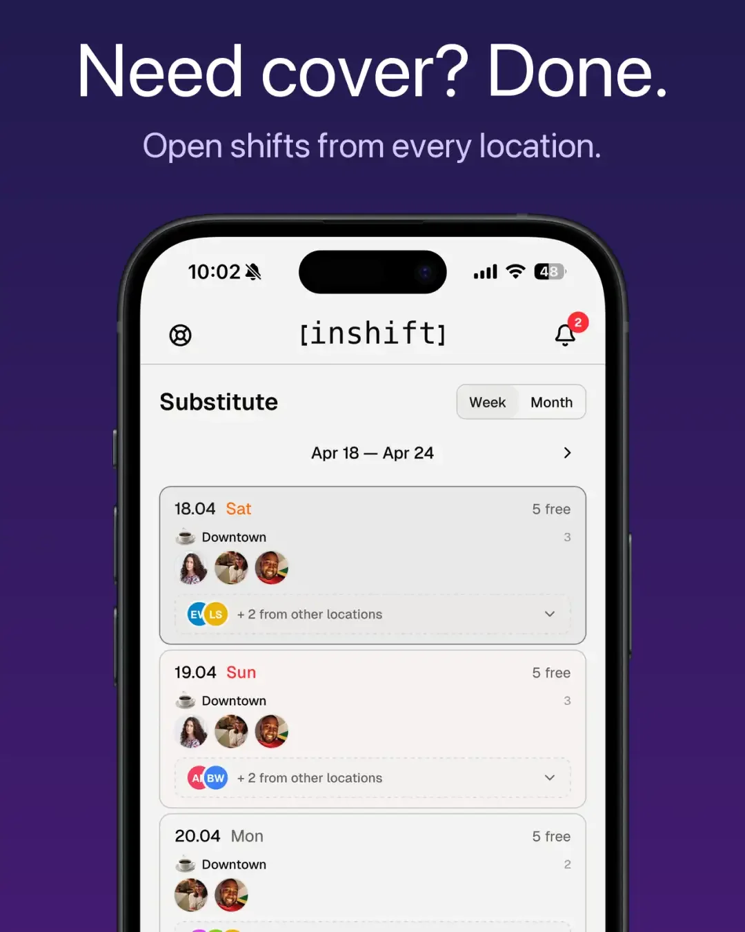 InShift — знімок екрана 3