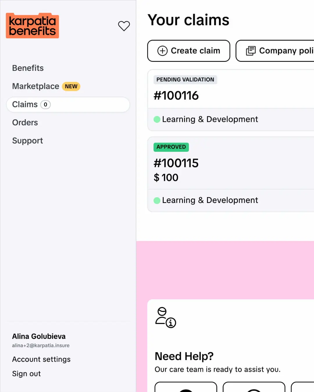 Karpatia Benefits — screenshot 3