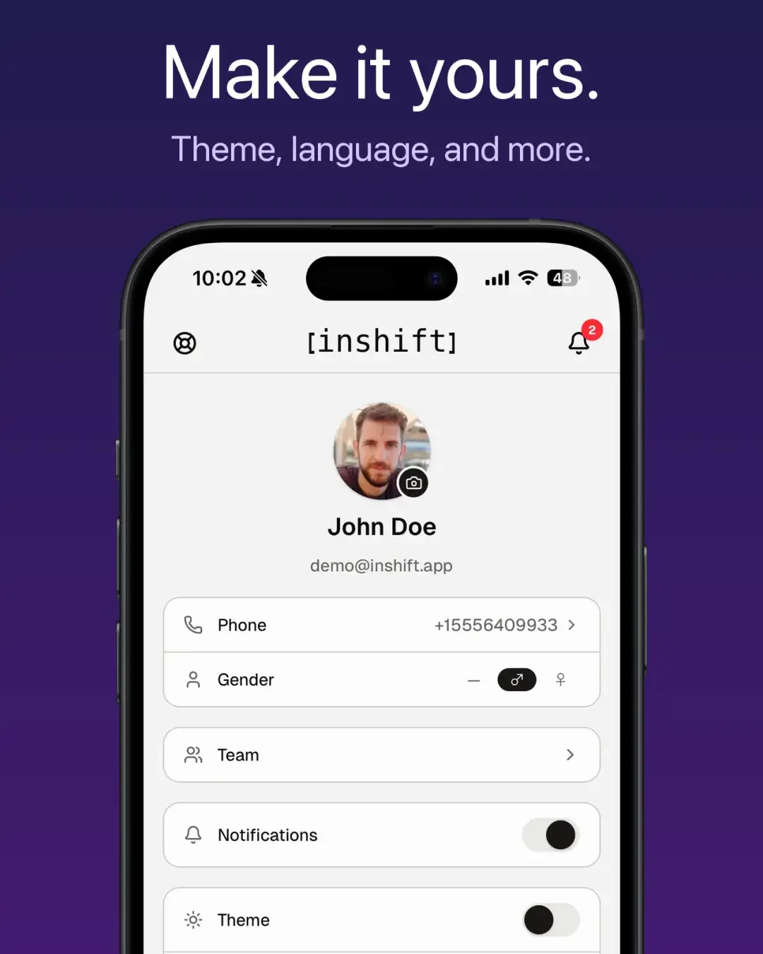 InShift — знімок екрана 5