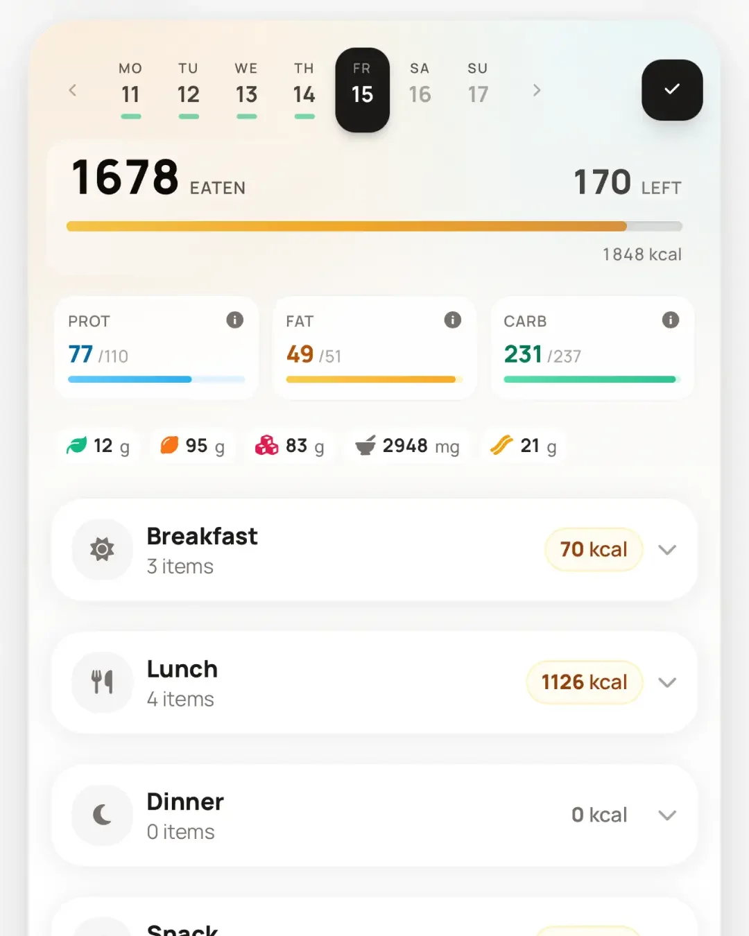 Calorize — screenshot 4