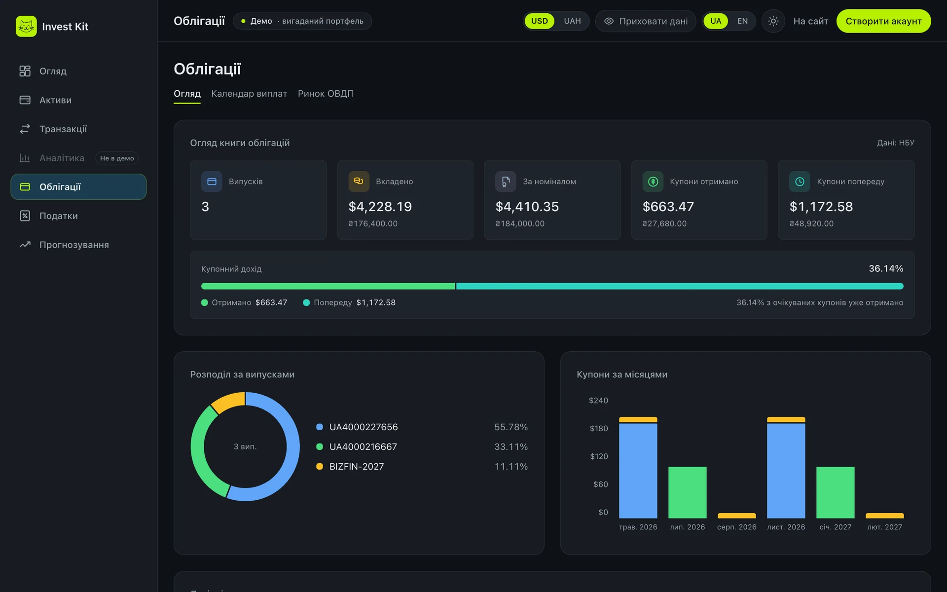 InvestKit — знімок екрана 2