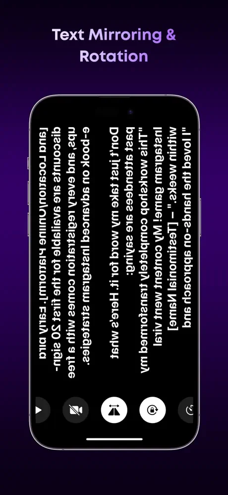 Teleprompter & Editor — знімок екрана 6