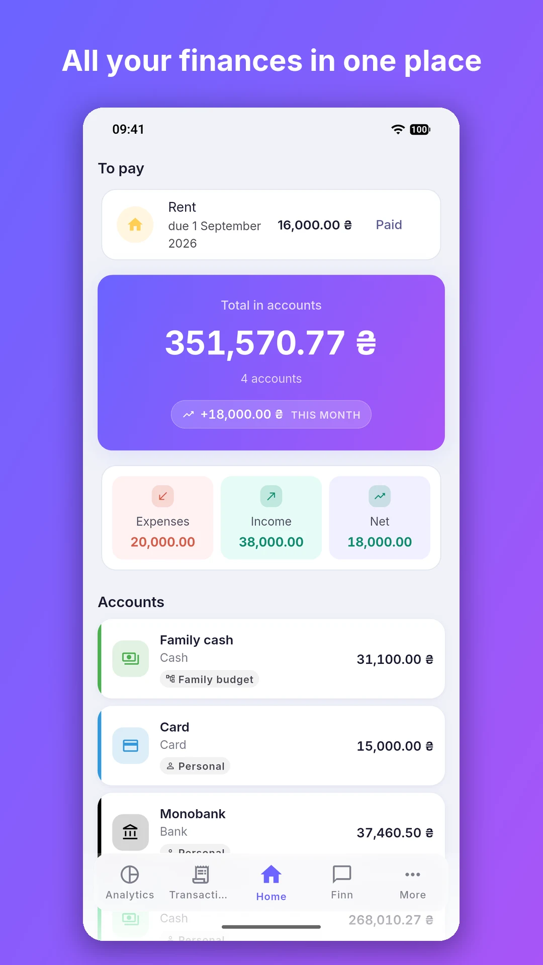 Purple Wallet — знімок екрана 1