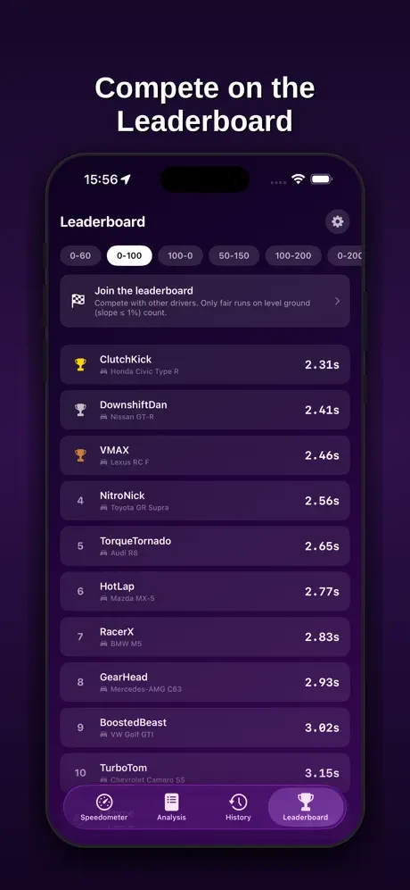 Launchmeter — знімок екрана 2