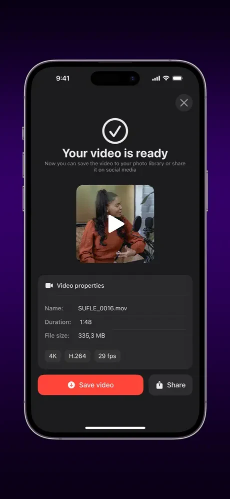 Teleprompter & Editor — знімок екрана 5