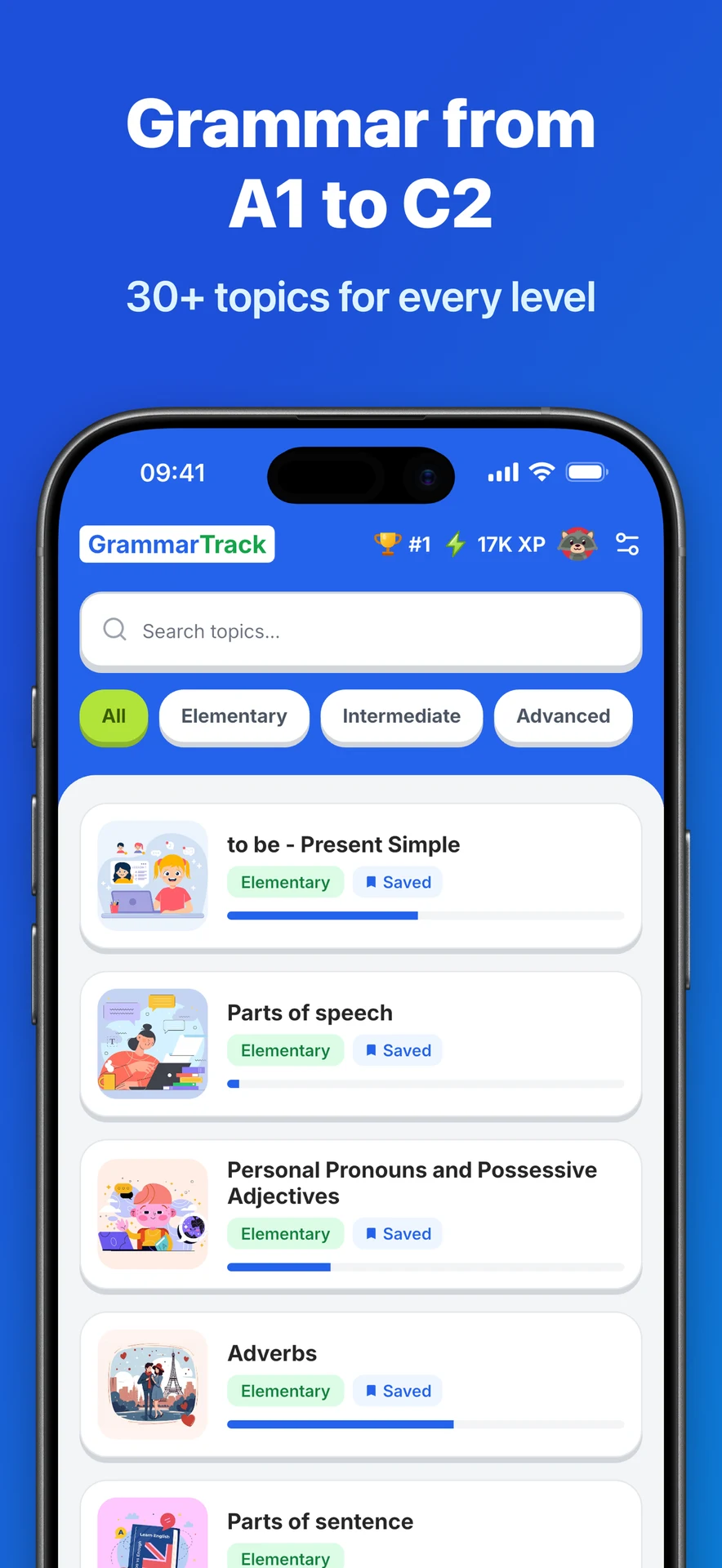 GrammarTrack — знімок екрана 3