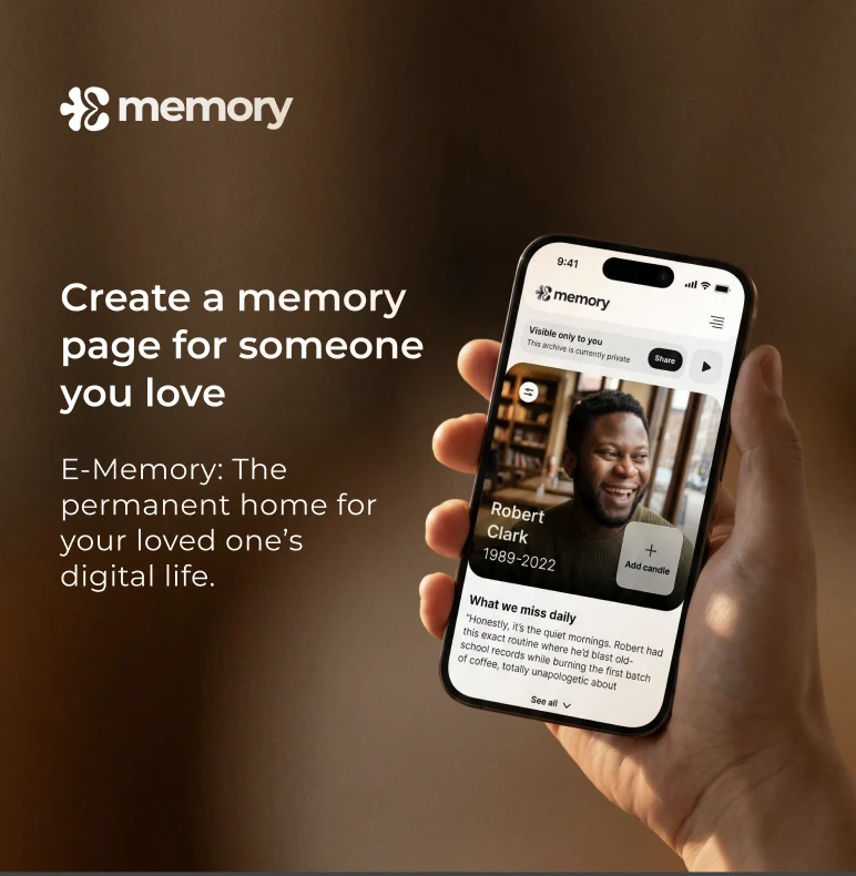 є-пам'ять - це застосунок для збереження спогадів про близьких — знімок екрана 1